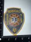 Jackson Michigan Mi Fire Department Rescue Shoulder Patch Obsolete Embroidered