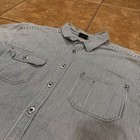 Patagonia Hickory Striped Welding Shirt Iron Forged Workwear Mens Xl Blue White