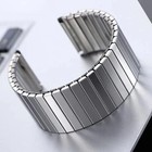 22mm Elastic Stainless Steel Watch Band Metal Stretch Expansion Springs Bracelet