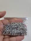 150pc Bead Landing Crimp Bead Covers 4mm For Jewelry Making Rhodium Tone