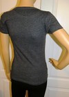 Women s Junior s Girl s Small Motley Crue Cap Sleeve Charcoal Gray Tee Shirt