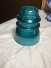Antique Vintage Hemingray No 42 Glass Insulator Teal