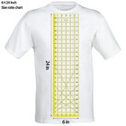 Acrylic Ruler 7 Piece Set  Non Slip Rings 50 Pieces  Quilting Rulers    6 x24  