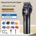 Professional 8000rpm Pet Clipper Kit For Large Dogs   Cats  Type-c  4 Speeds