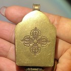 Vintage Tibetan Brass Gau Box Pendant Green Tara Amulet Random Design