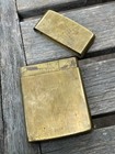 Antique Made In Korea Art Deco Brass Box Case Matches No 7 Stash Business Cards