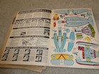 Rare Vintage 1950s Kelloggs Cereal Promo 12 Model Airplane Book W  Envelope