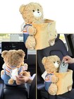 Cute Car Trash Can With Tissue Holder Teddy Bear Tissue Box Multicolor Bear