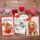 Vintage Valentine s Day Cards 27 Pcs Animal Postcards 6x4 Inches Classroom Kids