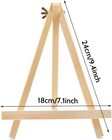 Gardeasy 6 Pack 9 Inch Wood Easels  Easel Stand For Painting Canvases  Tripod 