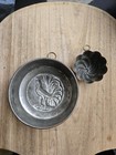 Vintage Copper Jello Molds Set Of 2 - Small Decorative Hanging Copper tin Lined 