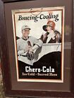Vintage C  1920 Chero Cola Cardboard Sign Baseball Coca Cola 7up Pepsi Dr Pepper