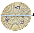 Antique Hand Woven Coil Basket Wicker Bowl Boho Wall Hanging Handmade Home Decor