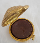 Rare Vtg 1971 Estee Lauder Azuree   Sea Shell  Solid Perfume Compact