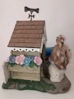 The Danbury Mint Home Sweet Home Honey Shih Tzu Dog House Cricket Resin Figure