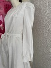 Vintage 1960s Handmade Boho White Gown-split Sleeve-handmade-fairy-minimal