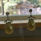 Elizabeth Bower Maids Liddy Drop Large Dove Earrings New