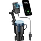 Car Wireless Charger Cup Holder 15w Fast Charging Cup Holder Mount Adjustable