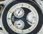 New Invicta 3312 Swiss Chronograph Silver Black Dial Leather Steel Watch