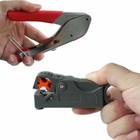 Coax Cable Compression Crimper   Stripper Tool Set Rg6 Rg59 Bnc F Male Crimping