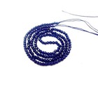 2mm Tiny Firepolish Glass Faceted Opaque Cobalt Blue Round Beads Full Strand