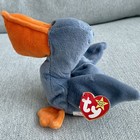 Original Ty Beanie Babies Scoop The Pelican Plush Toy Style 4107 1996