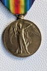 Ww1 British Victory Medal Full Size - Named E j  Cramp R a f - Ribbon Intact