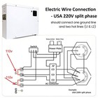 220v Split Phase Electric Swimming Pool Water Heater Thermostat Hottub 11kw 18kw