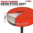 5 Core Drum Throne 3  Padded Comfortable 330lb Capacity Drummer Stool Adjustable