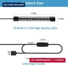 Aquarium Light Blue Led Submersible Usb Fish Tank Light Waterproof 7 Inch For