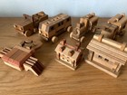 Yamanaka Kumiki Works Wooden Puzzle Toy Set Of 7 Vintage Rare