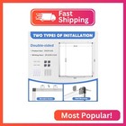Double-sided White Board Dry Erase Magnetic Whiteboard Wall 24x24 Silver