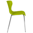 Lowell Contemporary Design Citrus Green Plastic Stack Chair - Stylish
