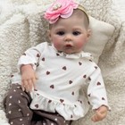 18  Reborn Dolls Girl Lifelike Handmade Full Body Vinyl Newborn Baby Gifts Toys