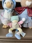 Eden Beatrix Potter Plush Lot Of 3  Mr Jeremy Fisher Frog Mrs Rabbit Puddle Duck