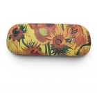 Hard Shell Eyeglasses Case Sunflower Floral Print Clamshell 6 X 2 X 1 In