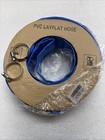 Discharge Hose Lay Flat Hose 1-1 2  X 60  Pvc Pool Backwash Drain Hose W clamp