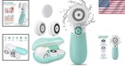 Silicone Handle Facial Exfoliating Brush - 3 Brush Heads For Every Skin Type