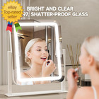Vanity Mirror With Lights  16 x14  Large Led Lighted Makeup Mirror  Hollywood Ma