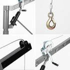 1000 Lbs Pickup Truck Crane  Hydraulic Hoist Lift Manual Winch  W  360   Swivel