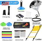 Speed Agility Training Equipment Set  Agility Ladder 20ft  12 Football Cones  Re