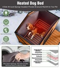 Heated Dog House  Outdoor Dog House Insulated For Winter With Heating Pad
