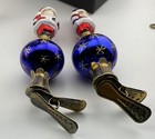 Rare  2 Christopher Radko Christmas Ornament  holiday Star Santa  Clip  1995