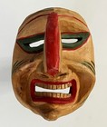 Vtg Huacon Huaconada De Mito Peru Folk Art Hand Carved Wood Mask Wooden Peruvian
