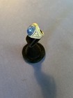 Vintage Sterling Silver Navajo Lapis Thunder Birds Ring  shank Damage On Inside 
