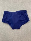 Uxh European Brief Style Swim Trunks Mens Small Dark Blue Drawstring Silky Comfy