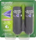 Nicorette Quickmist Duo  2 X 150 Sprays    cool Berry       ships Fast From Usa 