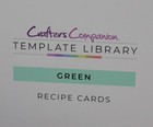 2 Crafter s Companion Template Library Green Recipe Card Making Books Lot Paper
