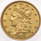 1834  5 Pcgs Xf45 Classic Head Plain 4 Gold Half Eagle