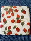 Nib Cbk Inspired Home Ganz Stone Strawberry Green And White Coaster Set Of 4